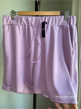 NWT BoohooMAN Lilac Mesh Shorts Men’s Large 5” Inseam Athleisure Streetwear Gym